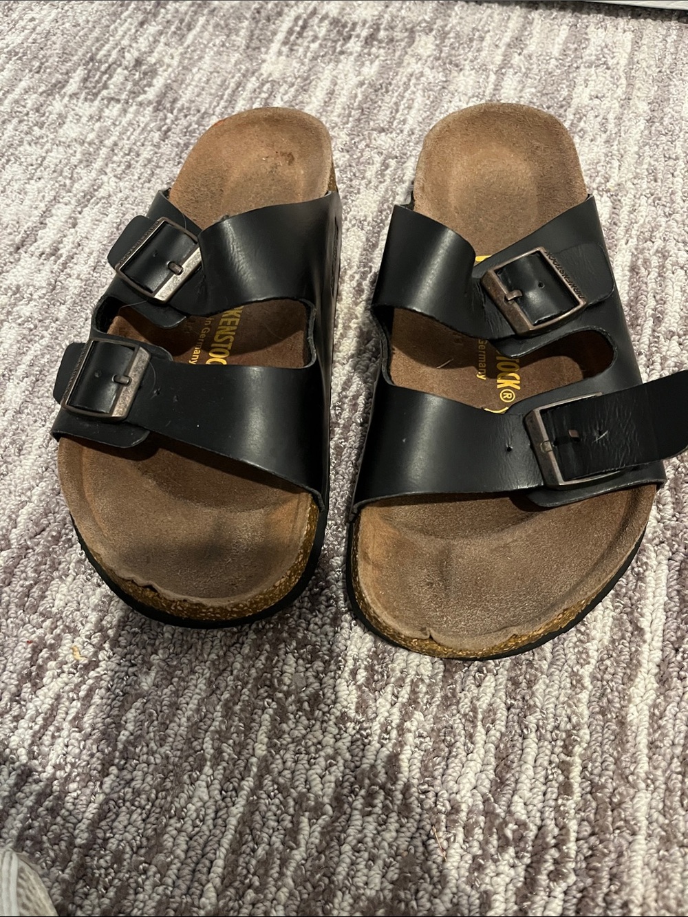 Birkenstock Black Double-Buckle Slide Sandals